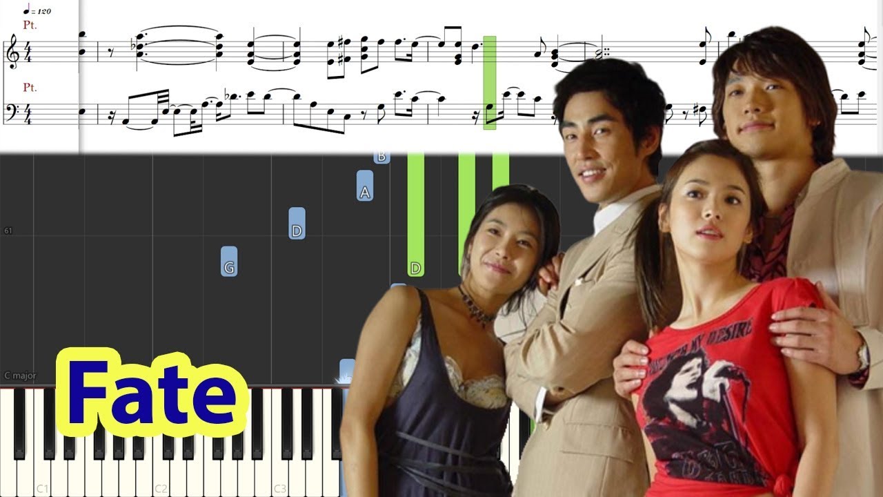 [Piano Tutorial] Fate (The Full House OST) - Bi Rain & Song Hye Kyo