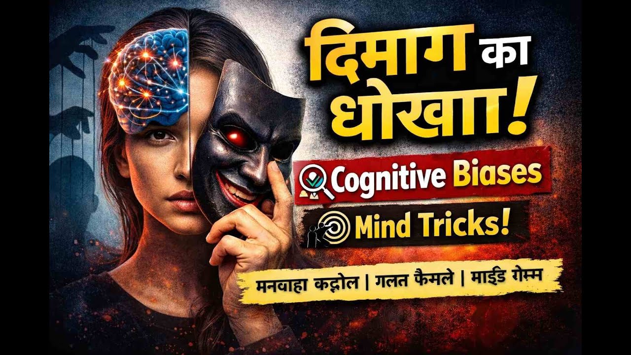 आपका दिमाग आपको कैसे धोखा देता है? | Cognitive Biases & Psychological Tricks Explained