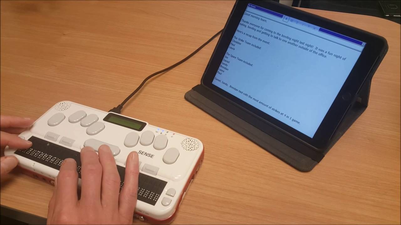 How to Print a Document Using Braille Sense U2, U2 QWERTY & U2 MINI
