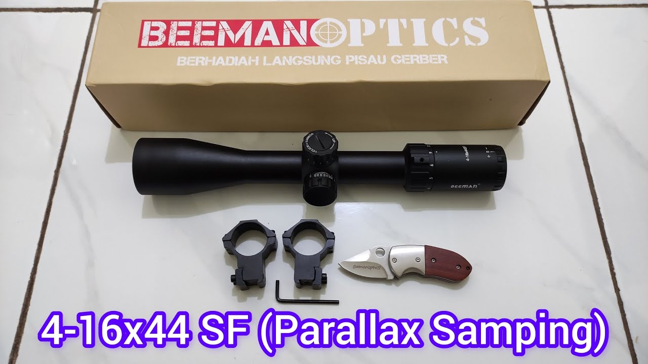 Teleskop BEEMAN 4-16x44 SF - Teleskop Parallax Samping Termurah Terbaik