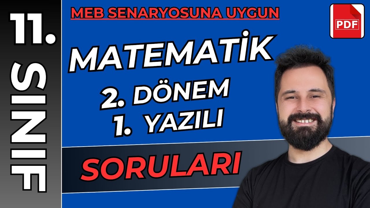 11.Sınıf 2.Dönem 1.Yazılı Soruları | MEB Senaryosuna Uygun | Bayram Hediyesi 🎉