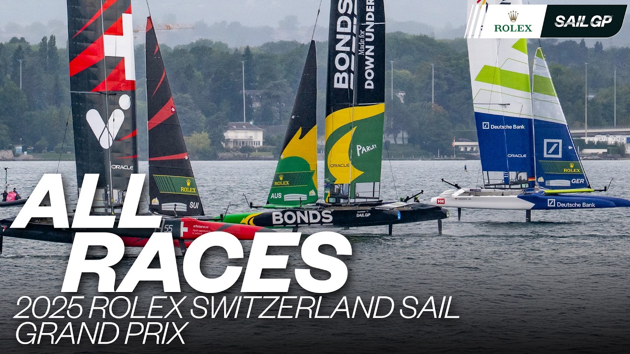 ALL RACES | 2025 Rolex Switzerland Sail Grand Prix | Geneva | Races 1 - 5 & Final | SailGP