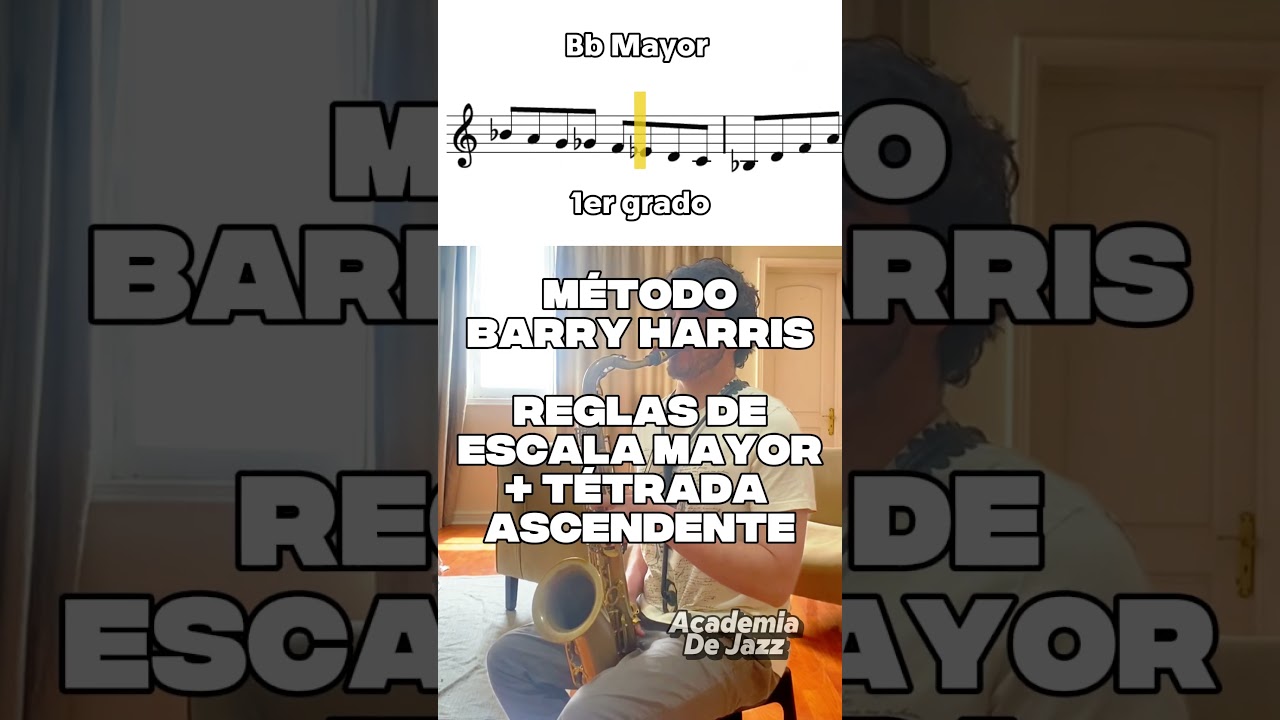 Escala mayor bebop: el truco de Barry Harris que debes practicar 🎯
