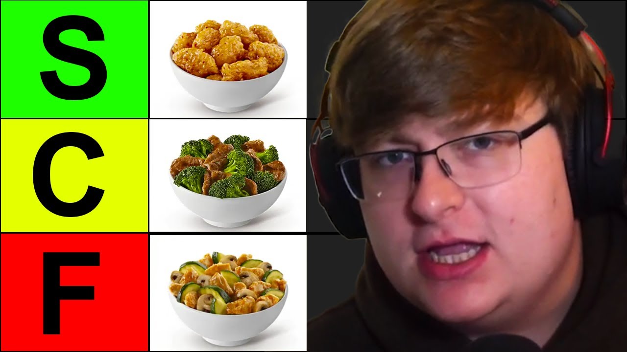 Джентльмен больших размеров оценивает все блюда из меню Panda Express (список уровней)