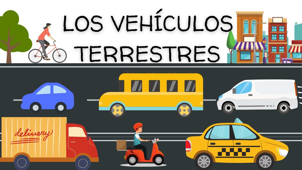 Medios de Transporte para Niños en Español | Vehículos Terrestres