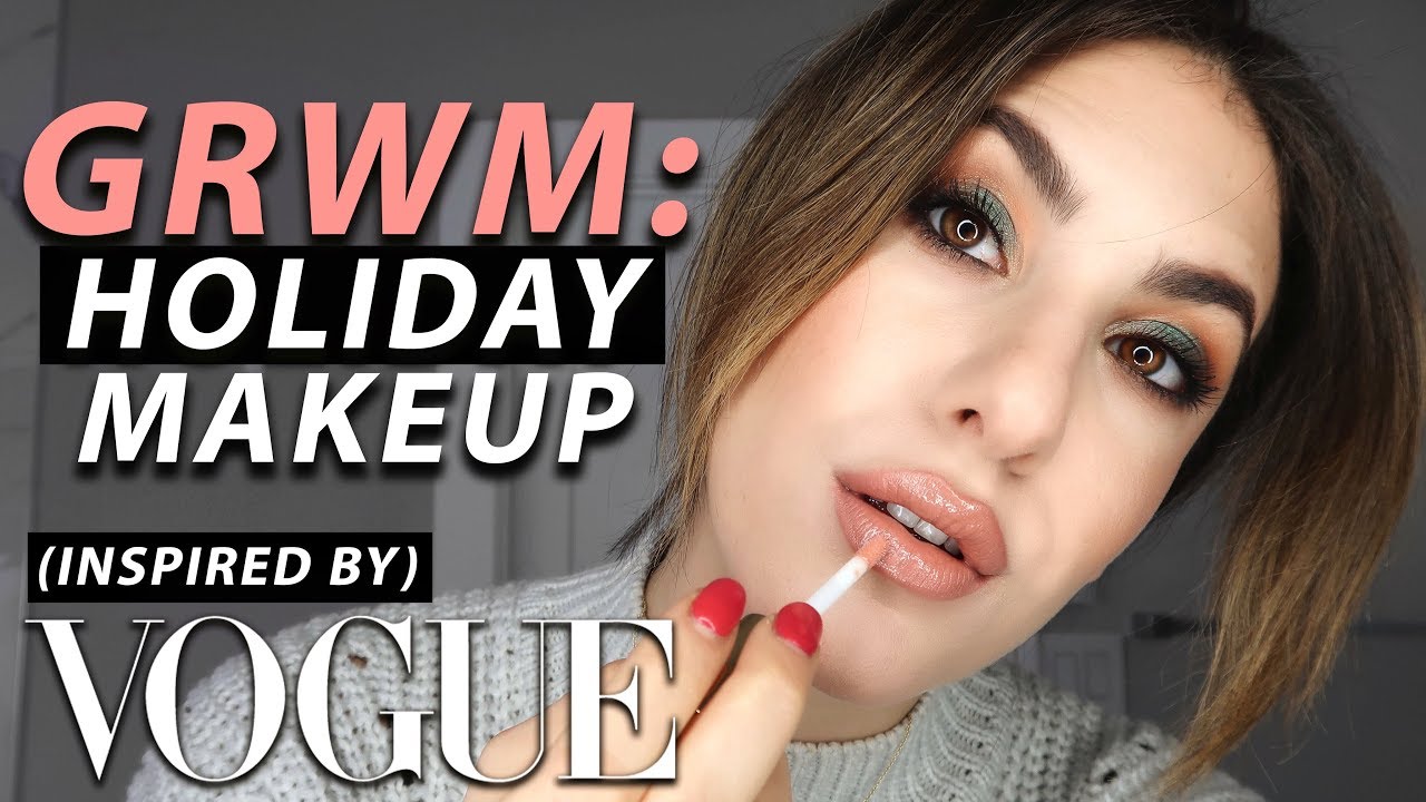 HOLIDAY MAKEUP: A VOGUE INSPIRED GRWM! | Jamie Paige