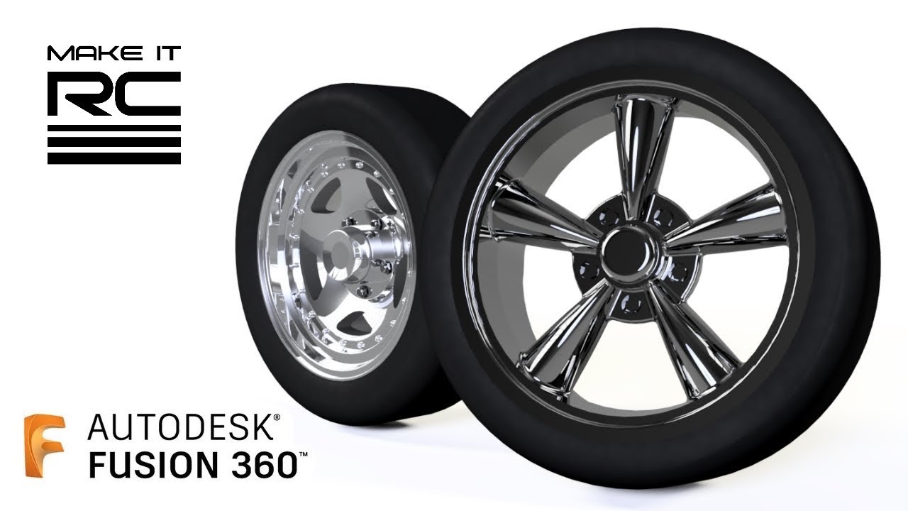 1/24 RC Wheels Speed Modeling in Fusion 360: American Racing Torq Thrust M and AR23