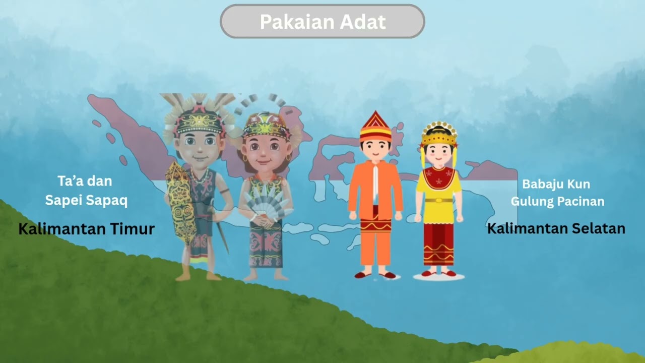 38 Provinsi lengkap | Belajar nama-nama Kegaraman Pakaian Adat di Indonesia