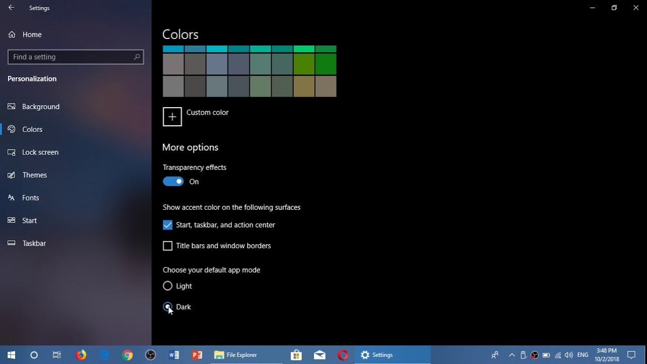 Windows 10 October 2018 update How to enable File Explorer Dark mode