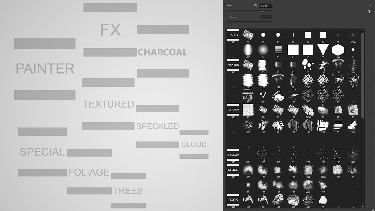 Easily group Photoshop brushes into 