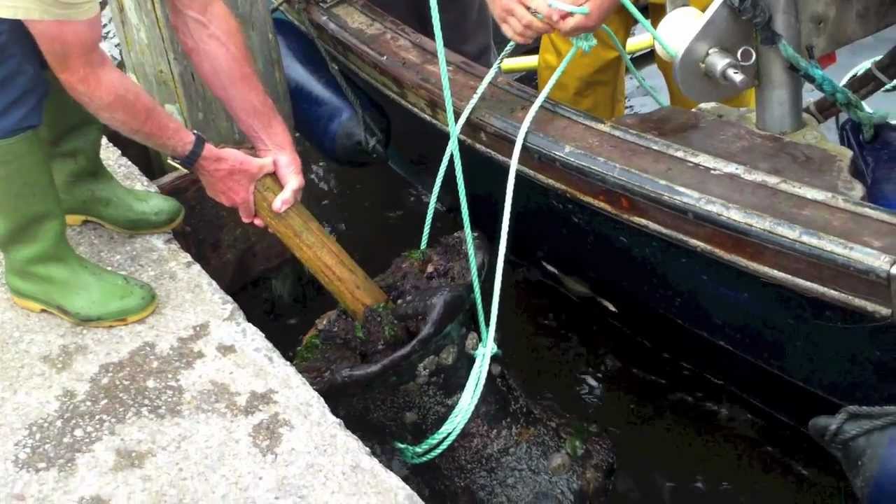 Youghal fisherman Barry Clohessy discovers an old ship's capstan