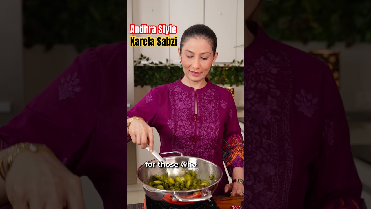I Made The BEST Andhra Style Karela Sabzi (Zero Bitterness!) - Meghna&rsquo;s Food Magic
