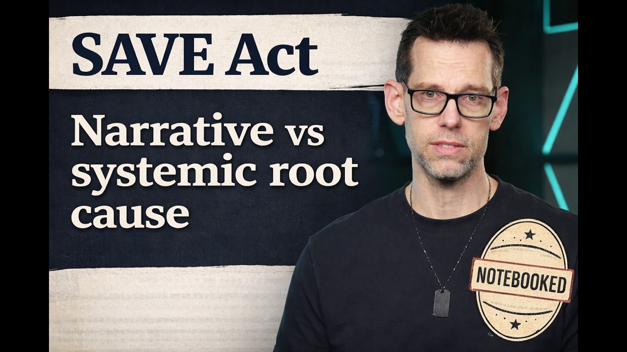 The SAVE Act & Scarcity Narrative — Notebooked
