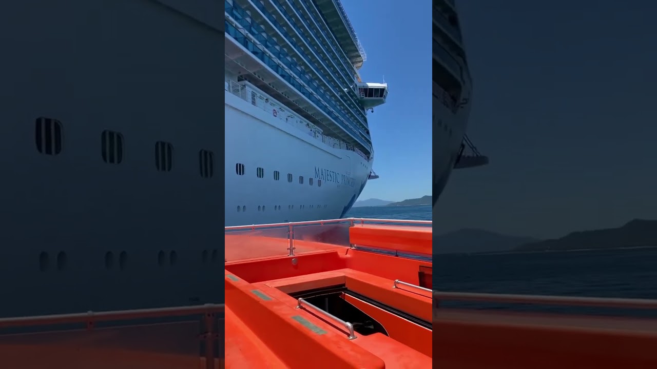 FROM TENDER BOAT TO THE BELLY #majesticprincess #princesscruises #cruiselife ##cruising #ship