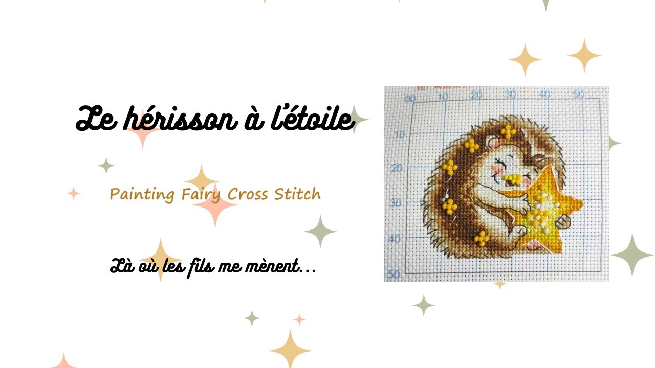 Déballage: Le hérisson à l'étoile #crossstitch #pointdecroix #déballage #unboxing