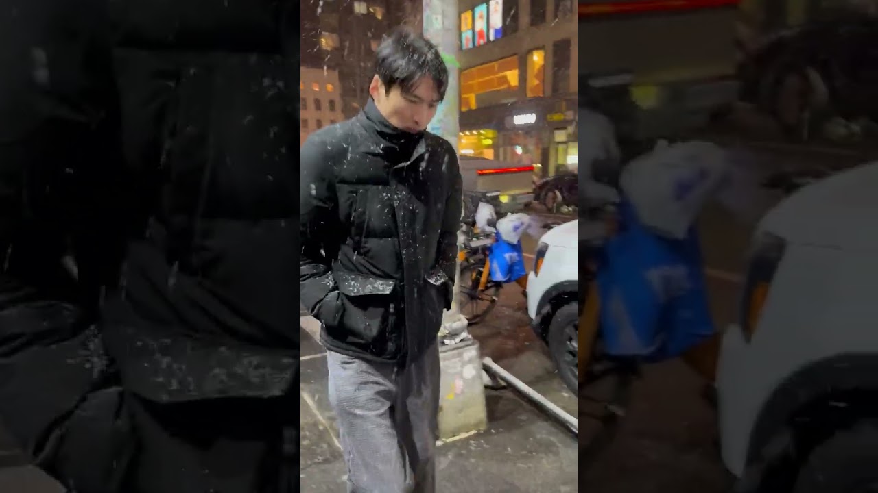 Vlog#3 Snowy Koreatown Manhattan NY 