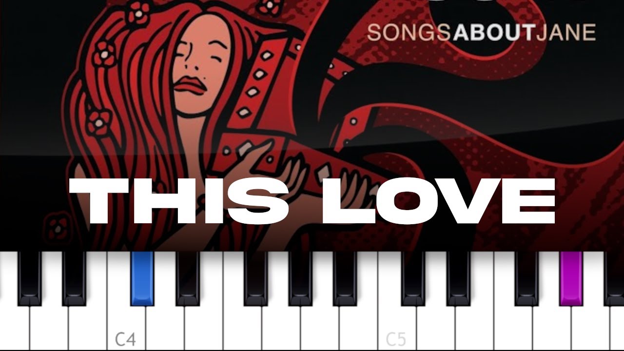 Maroon 5 - This Love  (piano tutorial)