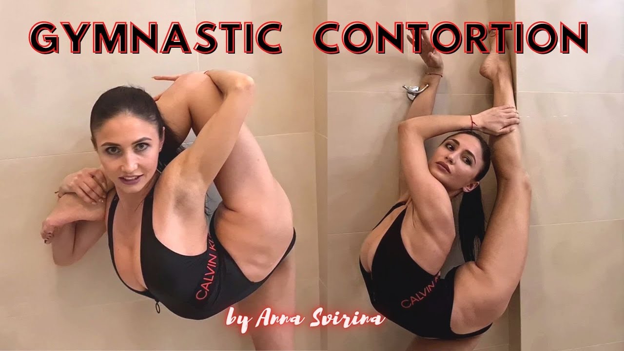 Attractive gymnastic stretching. Contortion and flexibility