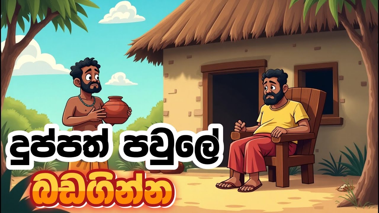 දුප්පත් පවුලේ බඩගින්න /Duppath Pawule Badaginna/Sinhala Cartoon Kathandara/ Sinhala Animation story
