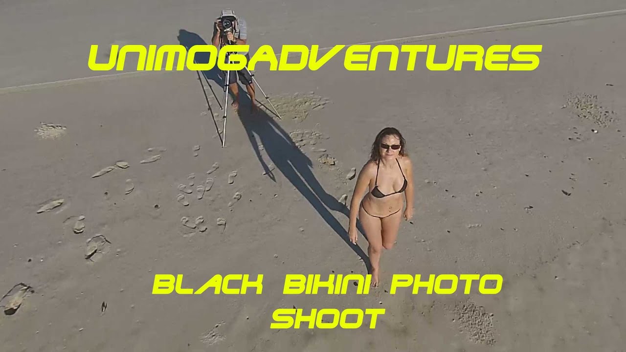 Teeny Weeny Black Bikini Photo shoot