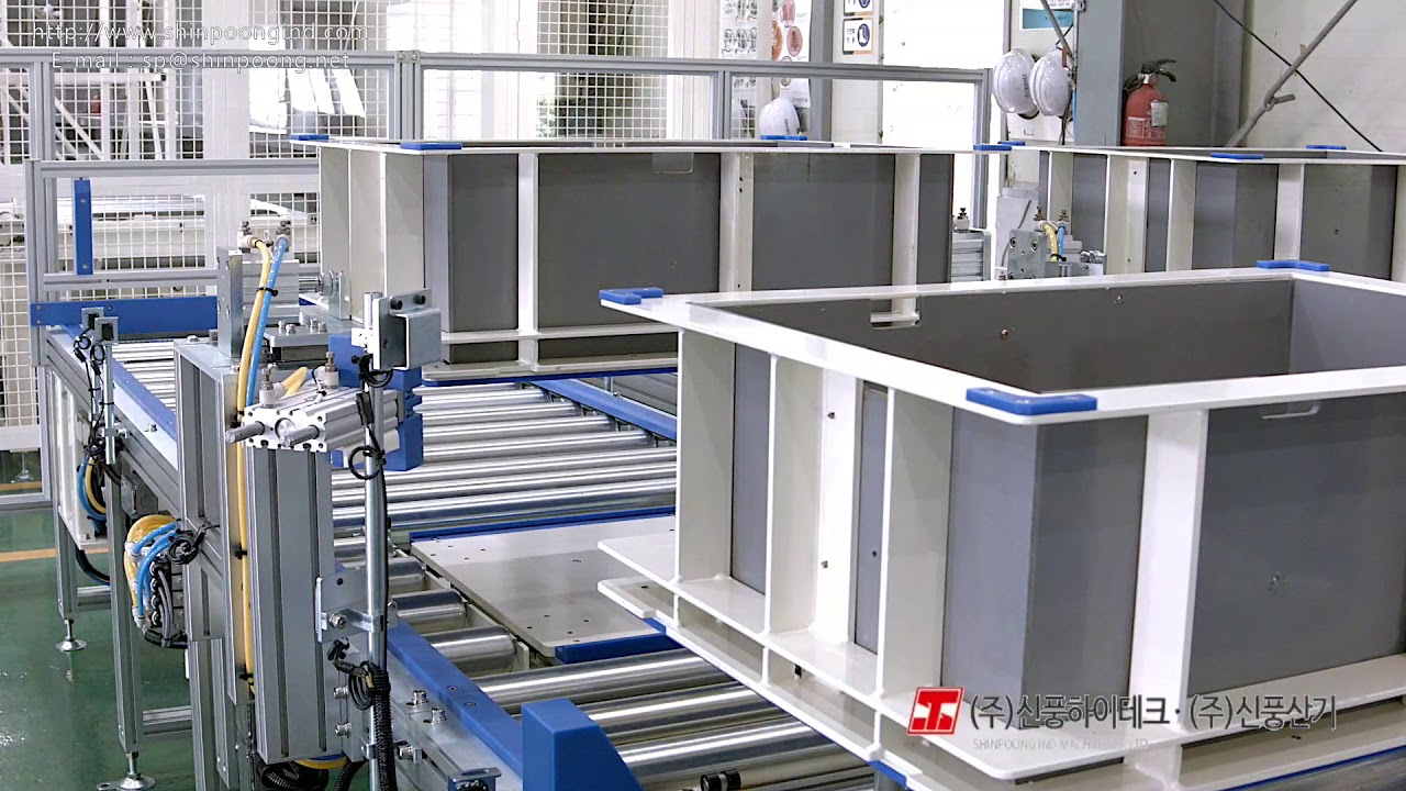 2차전지 무소음ROLLER CONVEYOR DEMO 컨베어 라인 -컨베이어장치 제조업체 - ShinPoong-Conveyor
