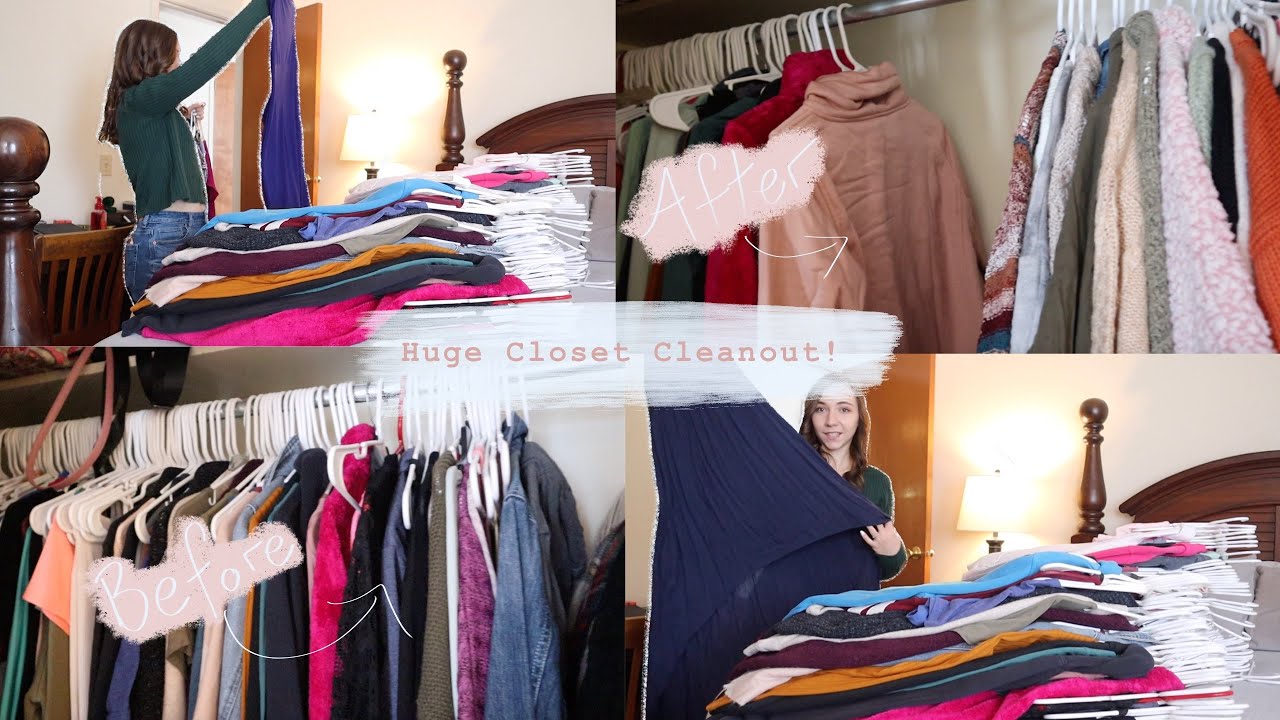 HUGE Closet Cleanout 2022! | Cleaning out + Organizing my closet