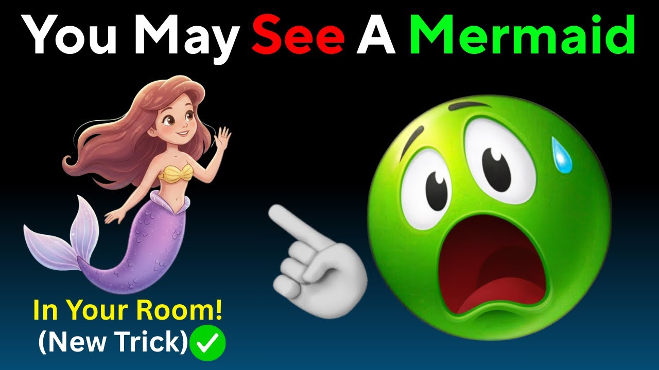 Эта оптическая иллюзия, возможно, изображает русалку! 🧜‍♀️ ✅