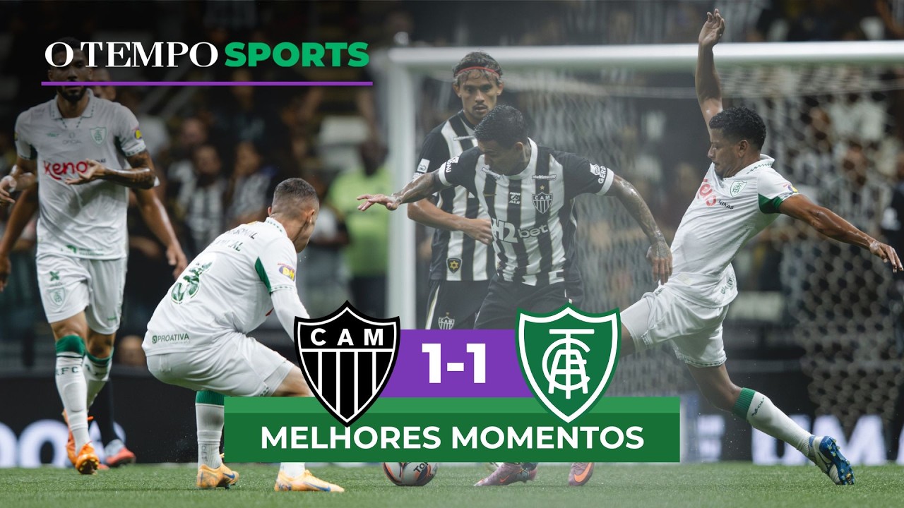 ATLÉTICO 1X1 AMÉRICA - Veja os MELHORES MOMENTOS da partida