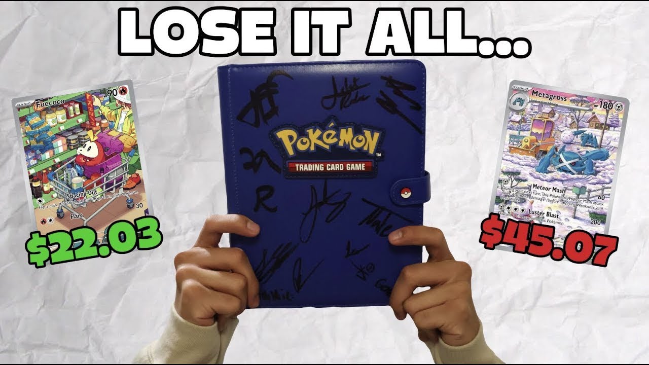 Complete The CUSTOM Binder or Lose It All (Pokemon Card Challenge)