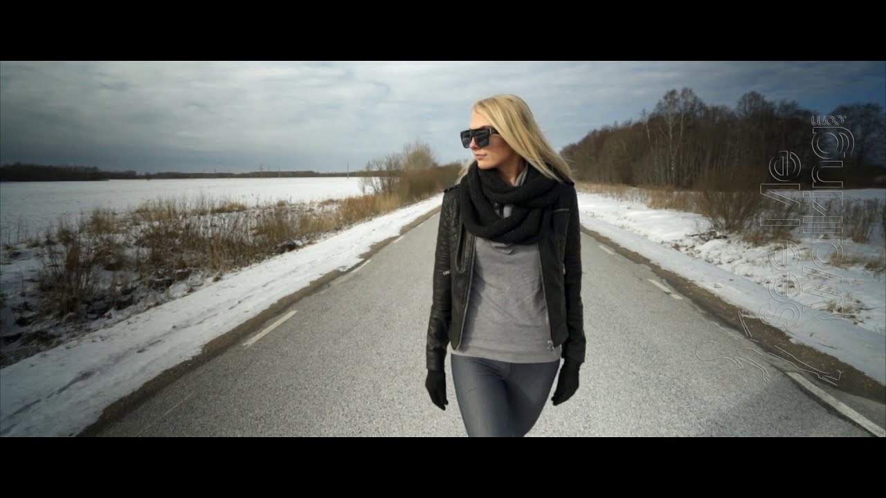 Supermodel shows how to walk in knee high brown boots