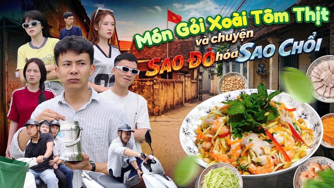 M&Oacute;N GỎI XO&Agrave;I T&Ocirc;M THỊT V&Agrave; CHUYỆN SAO ĐỎ H&Oacute;A SAO CHỔI | Hai Anh Em Phần 1077 | PhimH&agrave;i Hước G&atilde;y Media