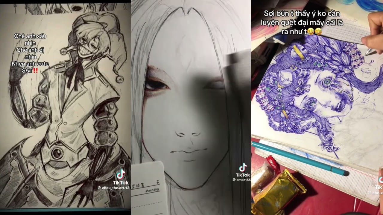 Tổng hợp dân vẽ tiktok🌷🌷(cretiktok)