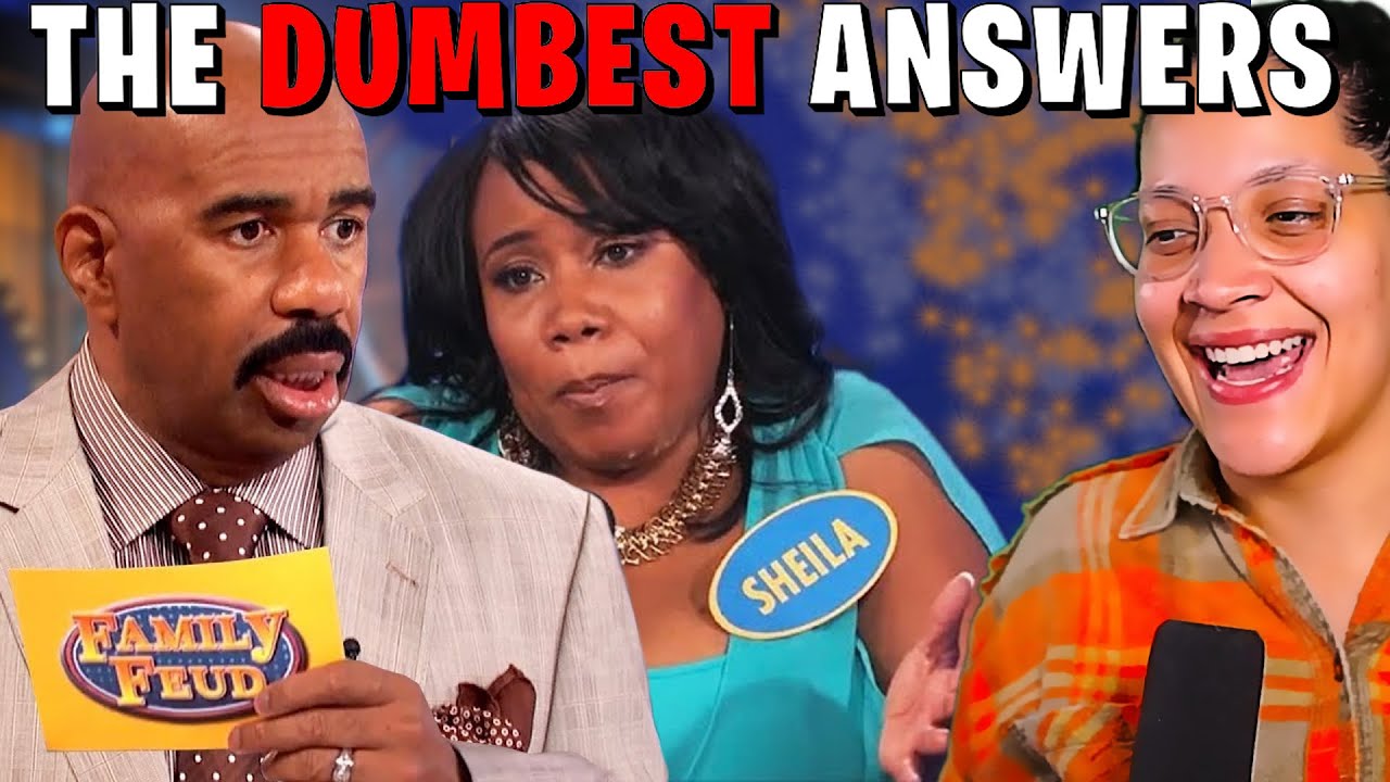 REACTING TO THE DUMBEST FAMILY FEUD ANSWERS ( PART 2 )