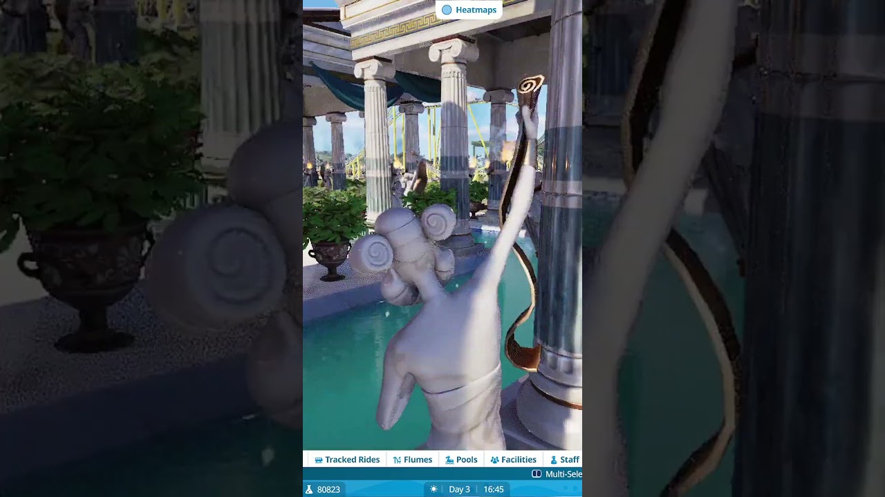Lazy River in the Acropolis! | Planet Coaster 2 Creation | Waterpark #planetcoaster2