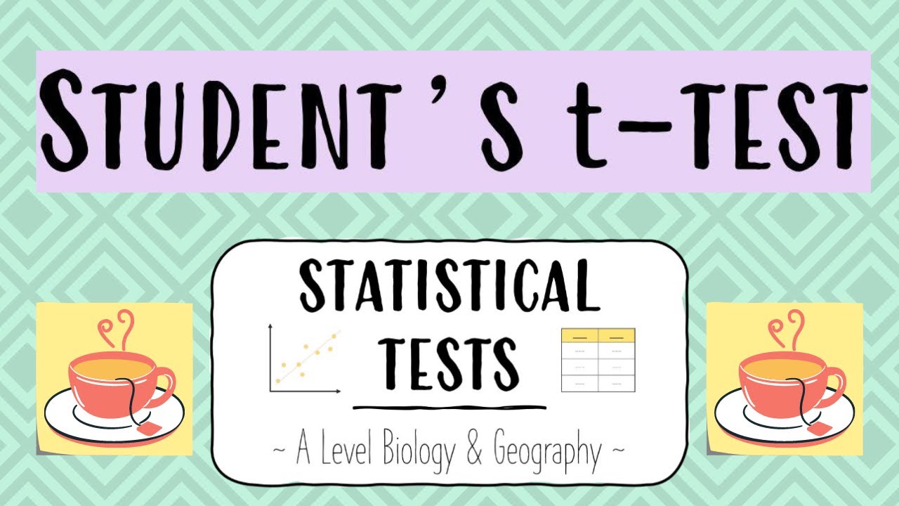 Student's t-Test - Statistical Tests | A Level Biology & Geography ~ Biology with Gracie
