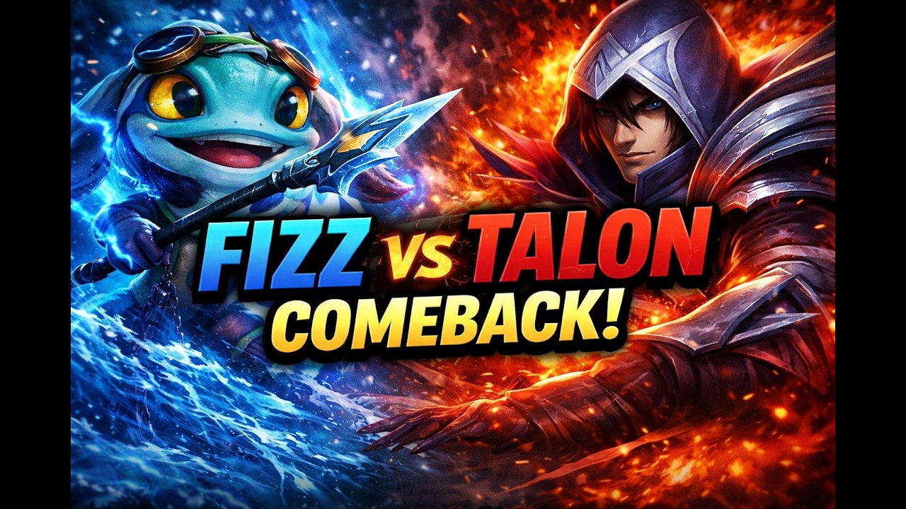 [LOL] Fizz vs Talon,  Epic comeback