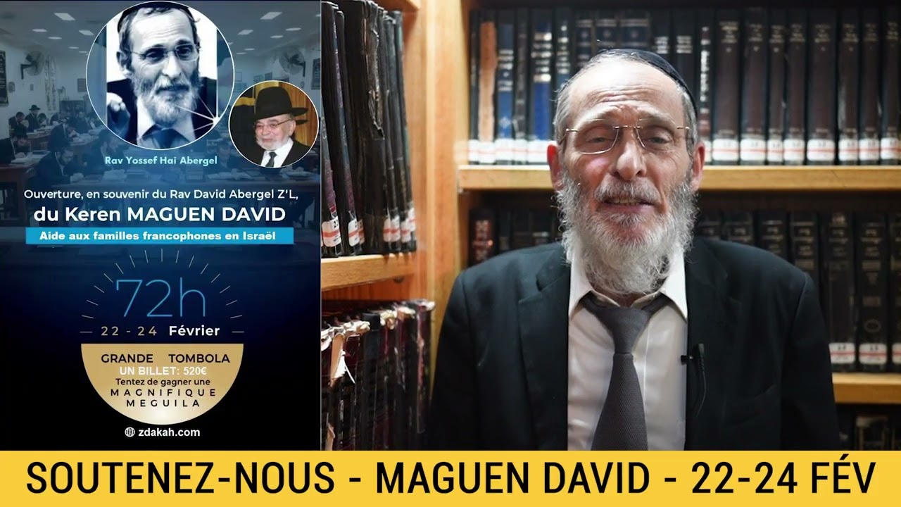 Campagne de Soutien 2026 - Rav Yossef Hai Abergel