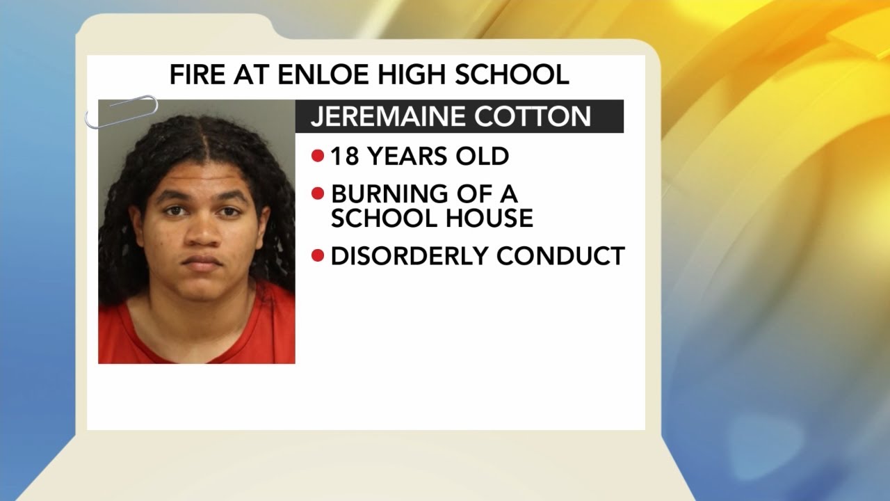 High school senior charged with setting fire at Enloe High School that evacuated building