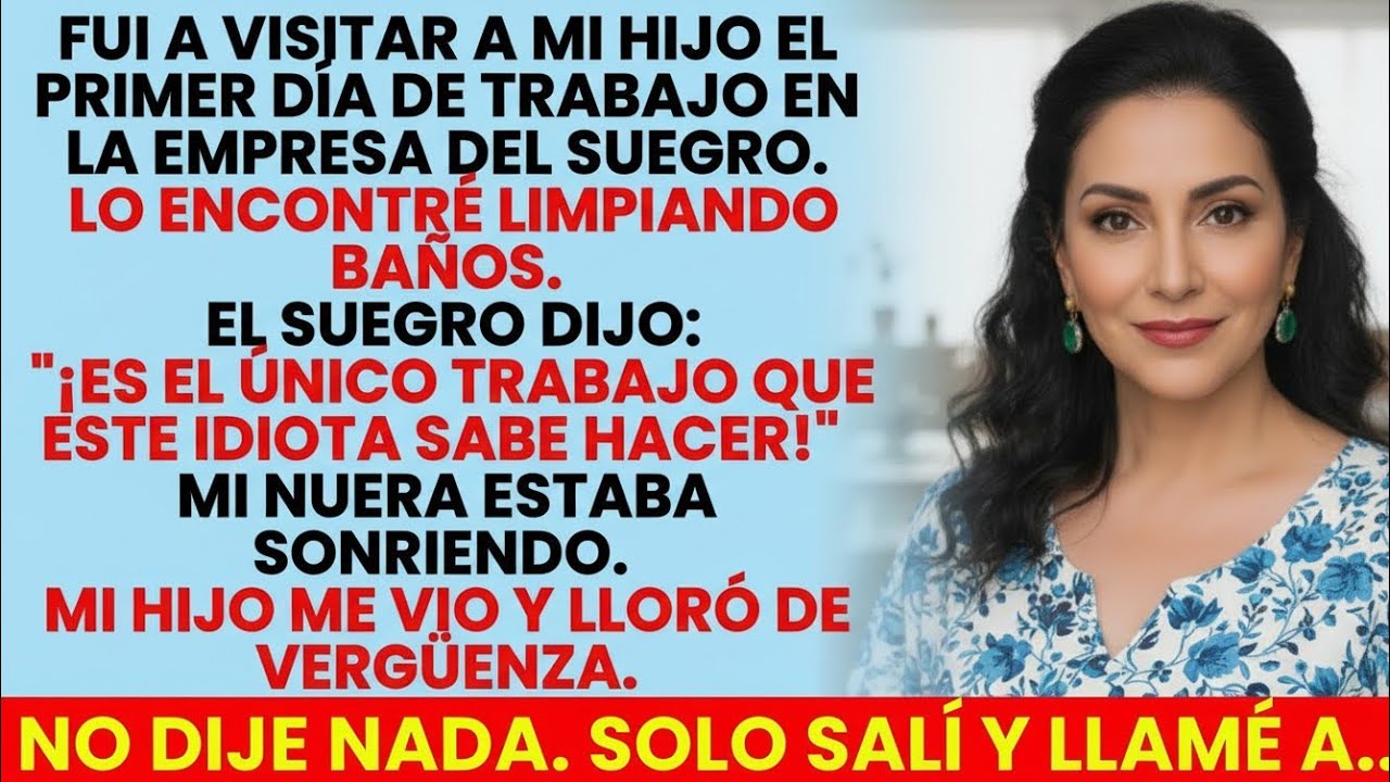 Encontré a Mi Hijo Limpiando los Baños… El Suegro Se Rió y Todo Cambió#HistoriasReales