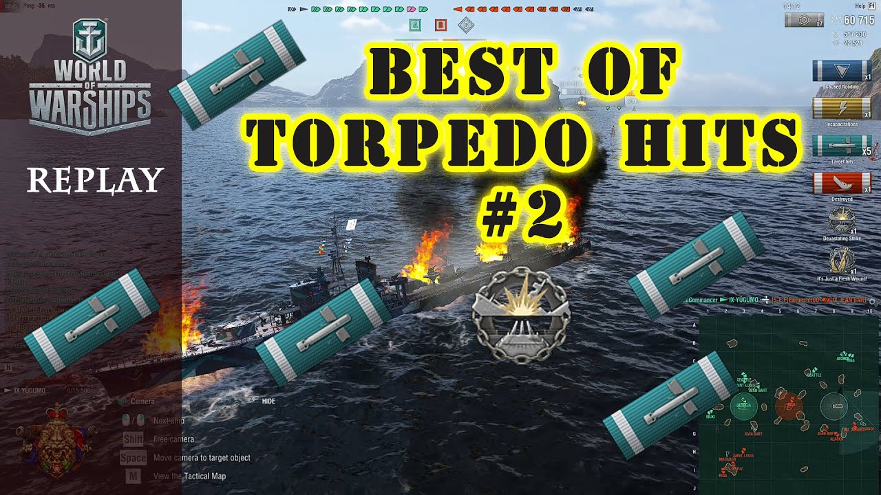 World of Warships | Best of Torpedo Hits Part #2 | Wows Torpedo hits compilation #2