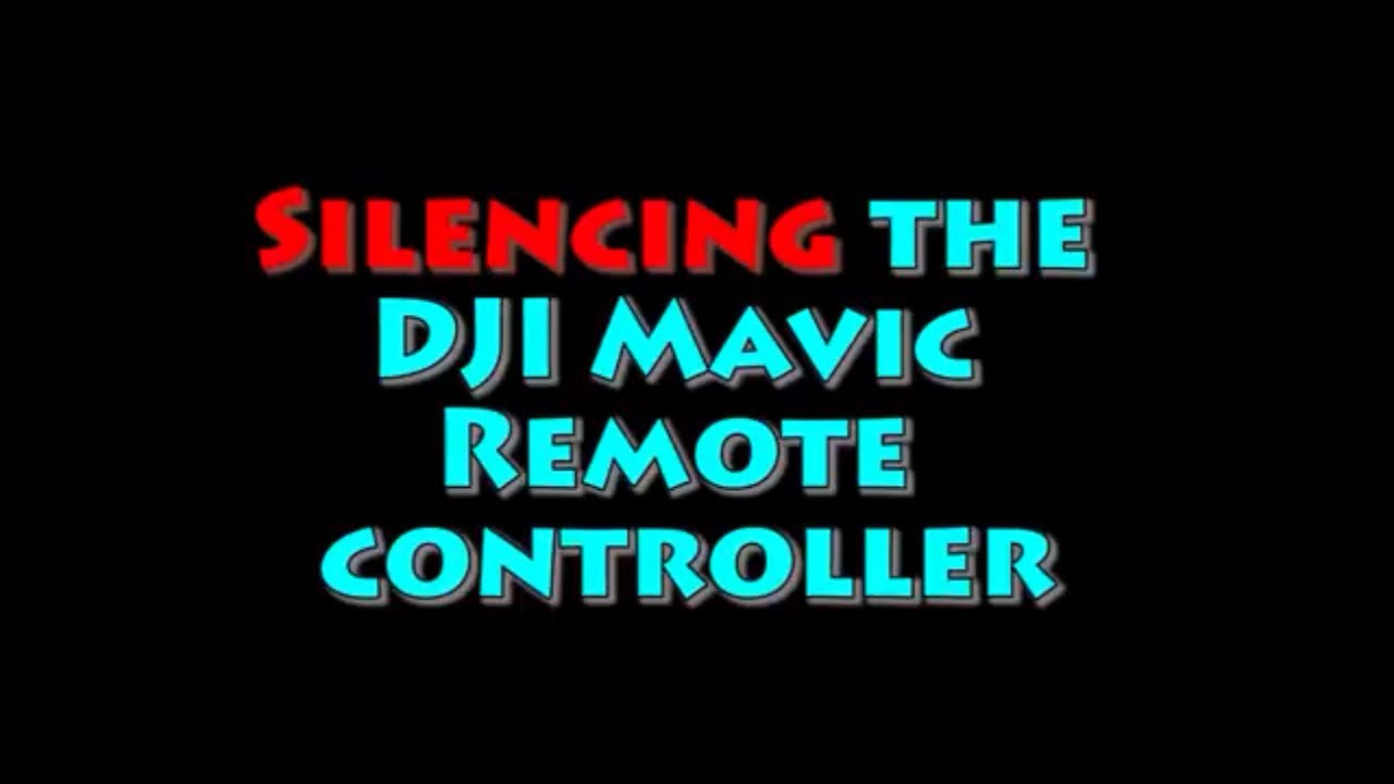 Silence your DJI Mavic RC with the SilencioRC app