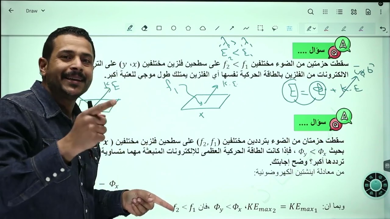 فيزياء الفصل الثاني 2006 || الطبيعة الجسيمية للضوء جزء 4