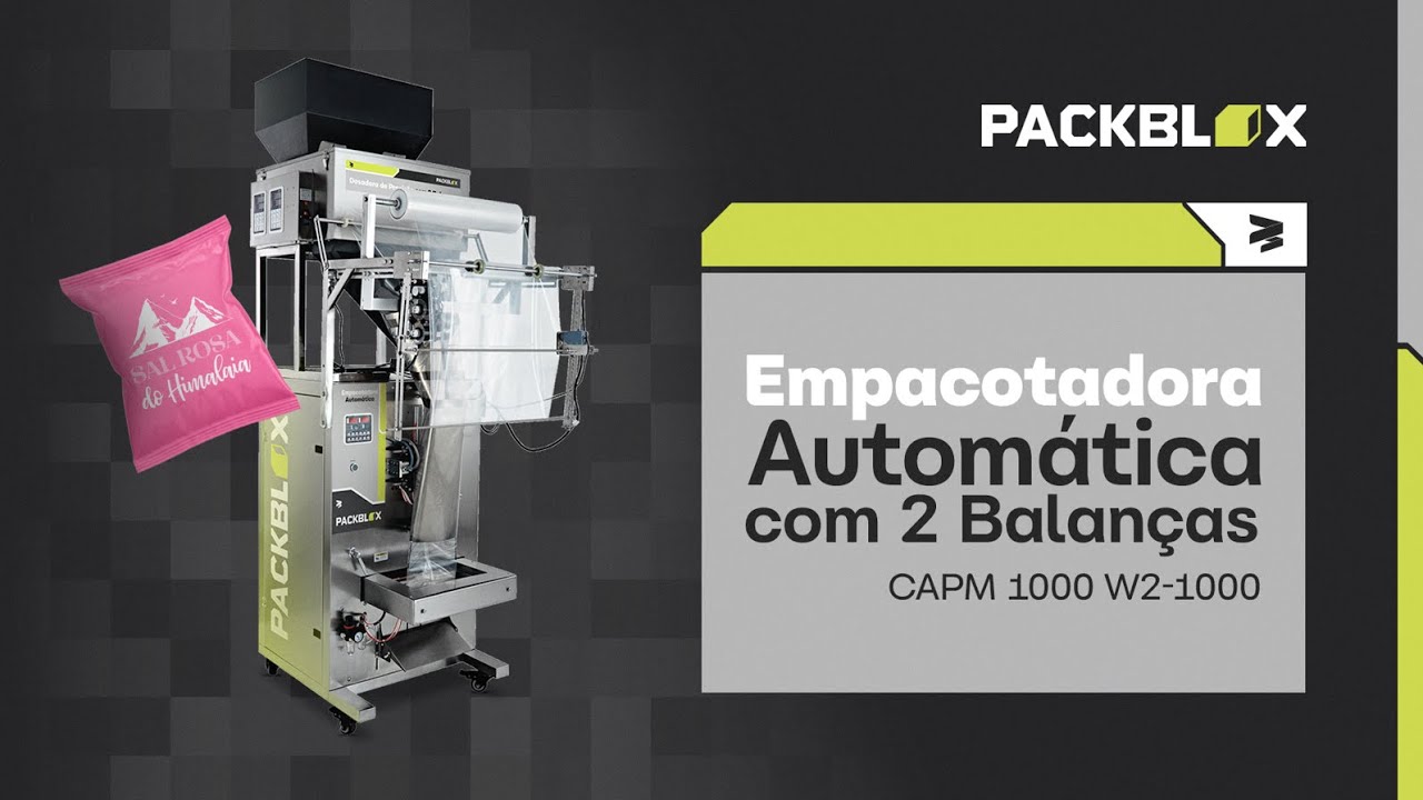 Empacotadora Autom&aacute;tica com 2 Balan&ccedil;as CAPM 1000 W2-1000