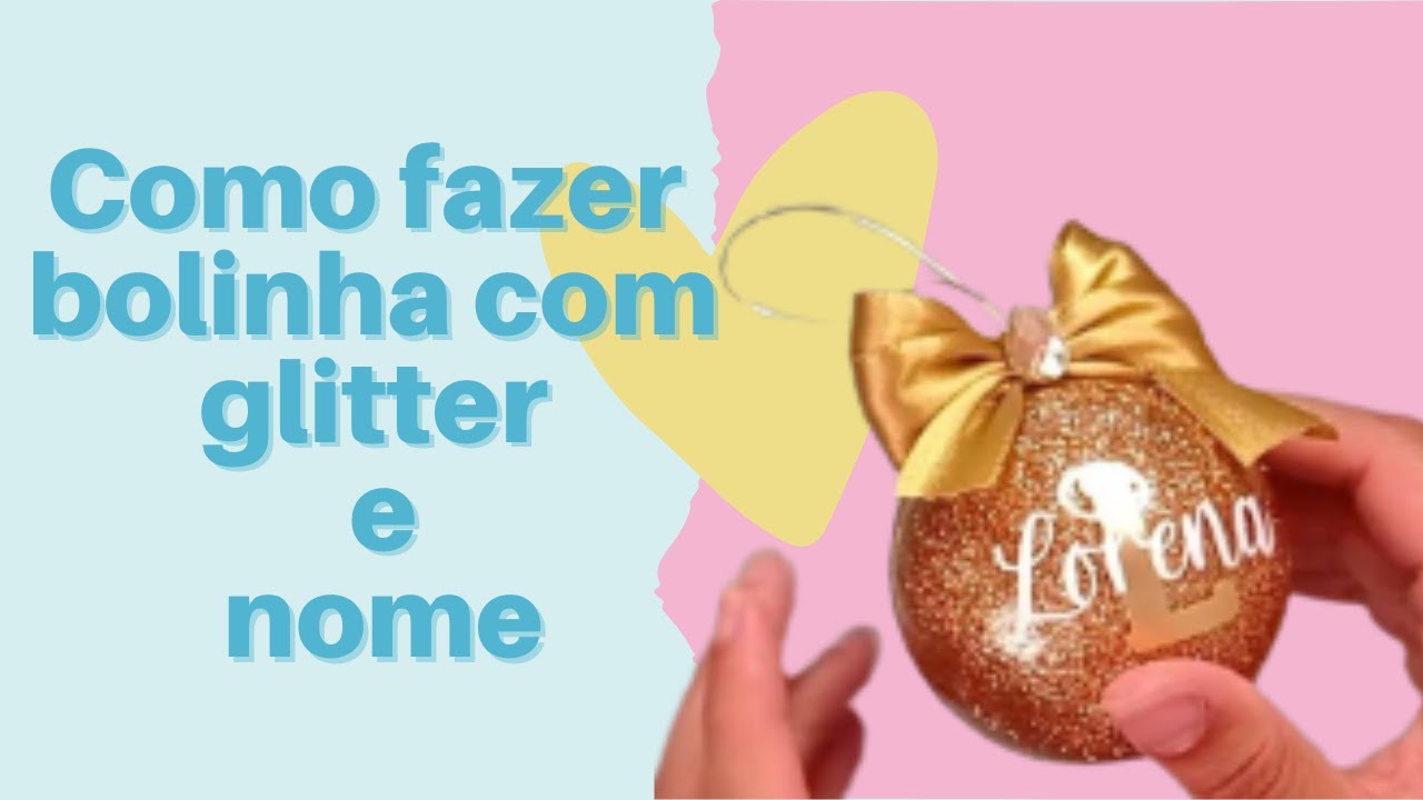 Bolinhas de Natal com  glitter !!Renda Extra!!