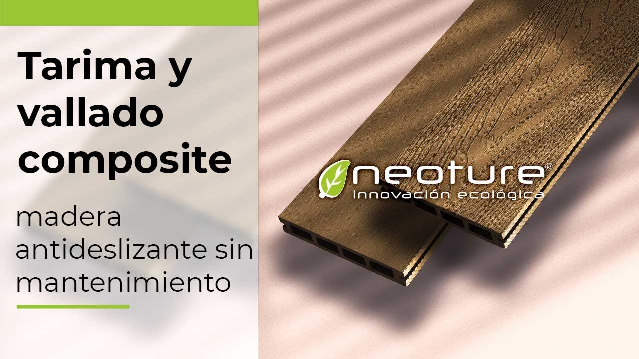 Tarima y Vallado COMPOSITE NEOMECK:⭐️ANTIDESLIZANTE, composite sin mantenimiento⭐️