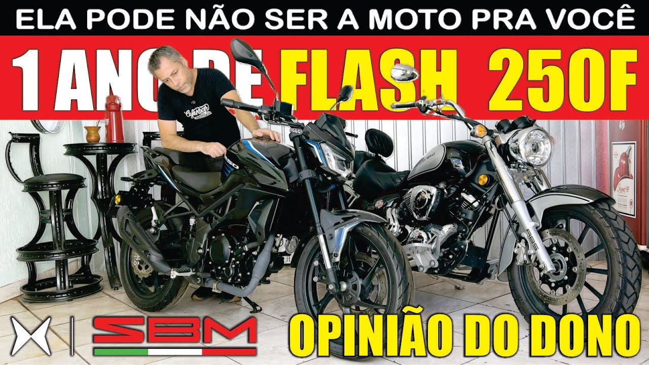 SBM FLASH 250F APÓS 1 ANO | OPINIÃO DO DONO | SHINERAY