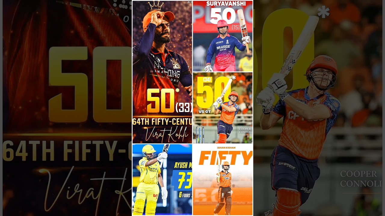 Top 5 1st Fifty in IPL 2026 🏆