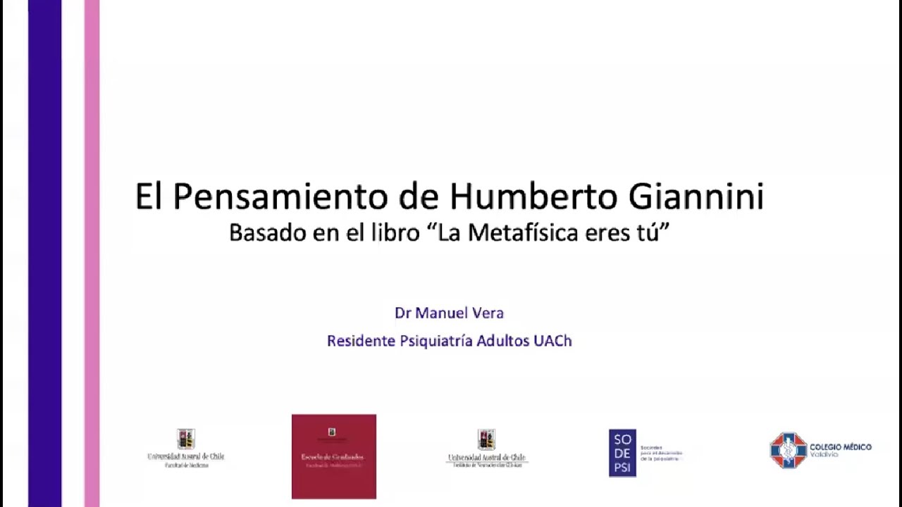 El pensamiento de Humberto Giannini | 1 Jornadas Australes de Residentes de Psiquiatría