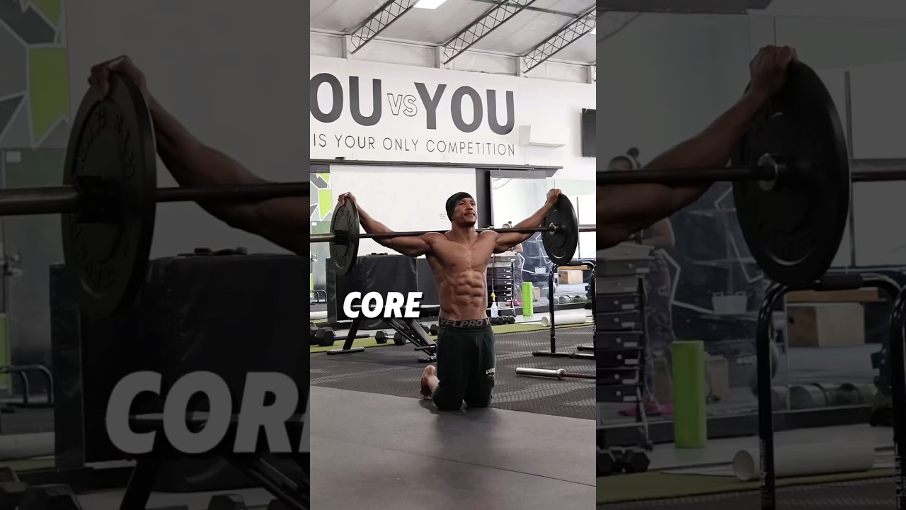 Barbell Core Workout #coreworkout #strongabs #homeworkouts #coreexercises #6packs #abworkout