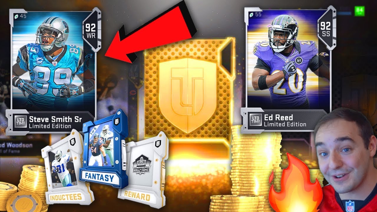 Madden 19 Ultimate Team LIMITED EDITION ED REED & STEVE SMITH! HOF COIN MAKING PACKS!!!